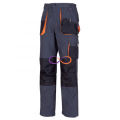 Pantalon standard RICHARD (90822), Culoare Antracit/Portocaliu
