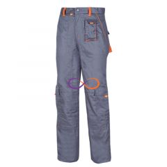 Pantalon standard SAMOA (90852),Culoarea Gri/Portocaliu