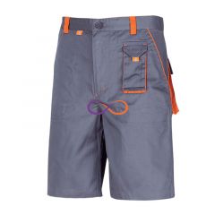 Pantalon scurt SAMOA Culoare Gri/Portocaliu