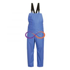Pantalon de ploaie, din PU cu pieptar, ROSTOCK (4072), Culoare Albastru Royal